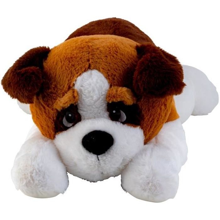 Chien en peluche g ant doudou XXL 80 cm de long en peluche chien