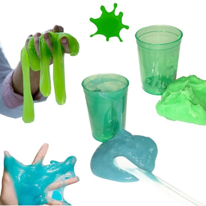 Coffret Slime à fabriquer - Inclus : poudres de slime, pots, spatule -  Cdiscount Jeux - Jouets