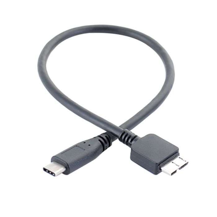 Câble de données de disque dur de type C à USB 3.0 pour externe WD Western  Digital Seagate CABLE - CONNECTIQUE POUR PERIPHERIQUE - Cdiscount  Informatique