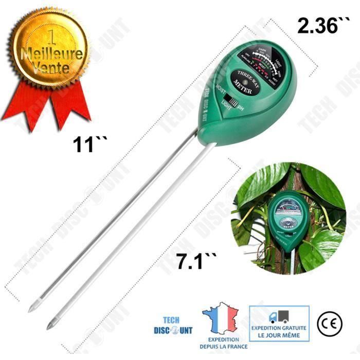 Td Testeur De Sol 3 En 1 Solide Ph Metre D Humidite Lumiere Acidite Terre Plante Ideal Jardin Capteur Ferme Pelouse Interieur Lumie Achat Vente Multimetre Td Testeur De Sol 3 En 1 Solid Cdiscount