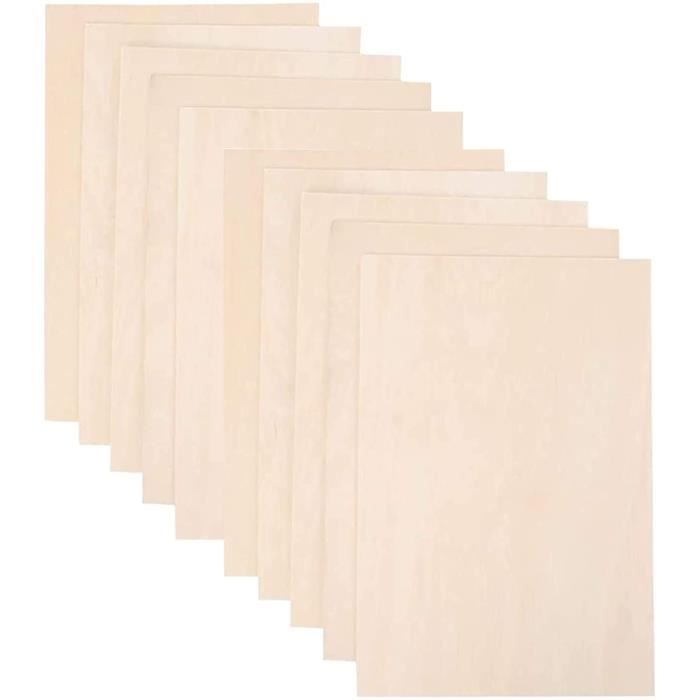 SENENQU 20 PCS Feuilles De Bois De Balsa 1.5 Mm 300x200 Mm - Idéal Maquettes & Modelisme