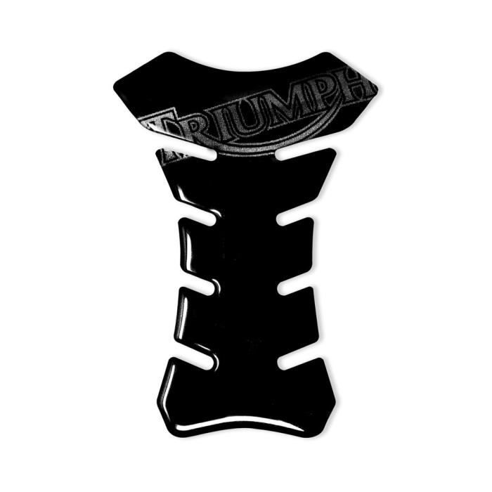 Protection Adhésive 3D pour Réservoir Moto Triumph, Noir, 19 x 13 cm