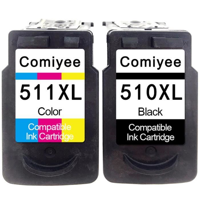 2 Cartouches d'encre Compatible pour Canon PG-510 CL-511 ...