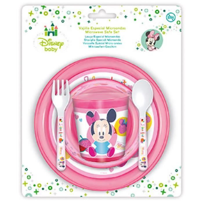 MINNIE - Set vaisselle bébé micro-ondes Baby Minnie - Cdiscount  Puériculture & Eveil bébé