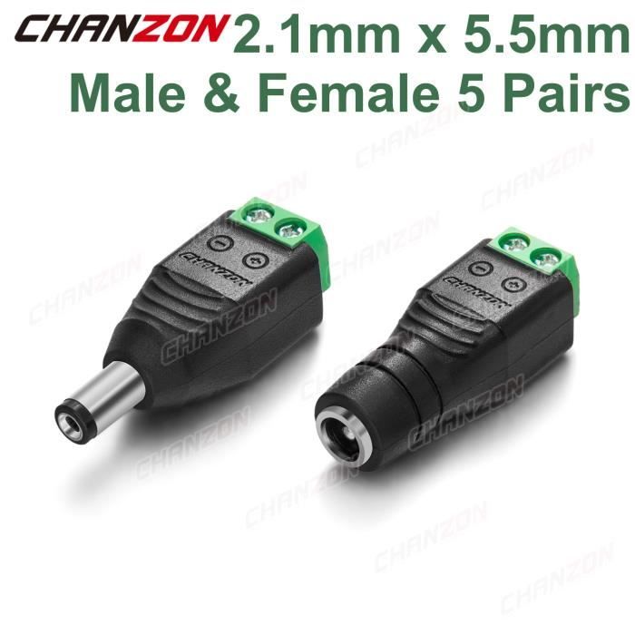 5 Pezzi DC 5,5x2,1 Mm Presa Jack Di Alimentazione Femmina Connettore Per Montaggio A Pannello~p138415322 - Foto 3