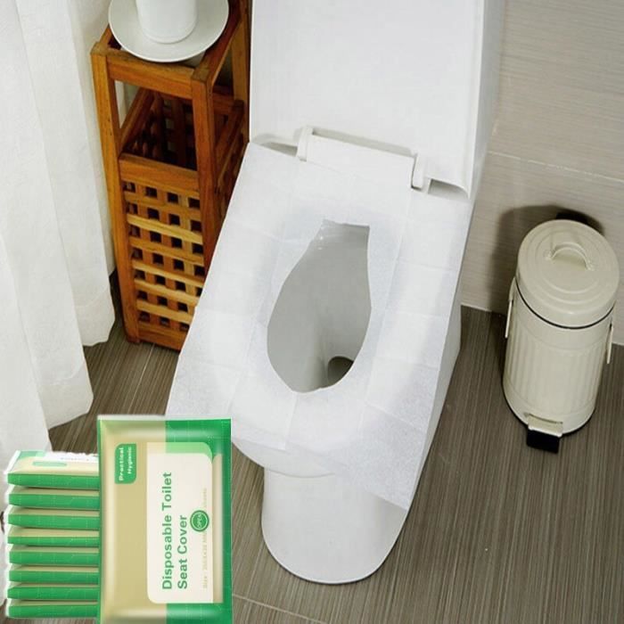 MAXGOODS Lot de 20 Tapis jetables en Papier hygiénique pour WC Loo Toilette Biodégradable