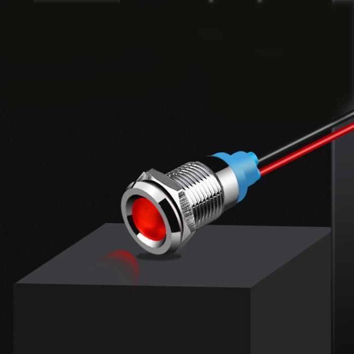 Lot De 5 Lampes LED étanches 6mm – 12-24V, Métal, Montage Sur Panneau – Pour Voiture, Bateau Ou Signalétique