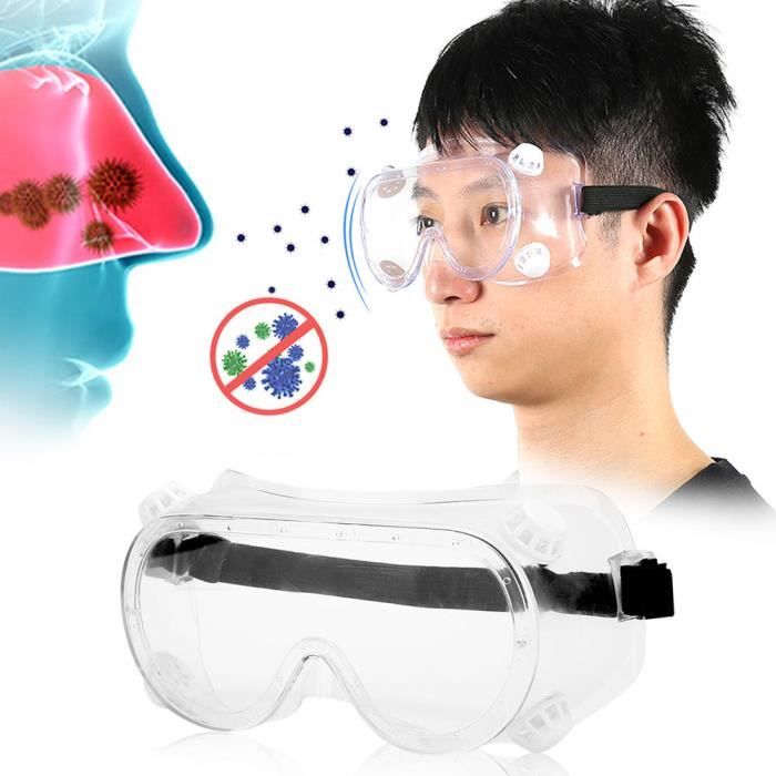 Dioche Visi re Lunettes de s curit chimique Lunettes de protection anti claboussures anti poussi re pour le laboratoire du