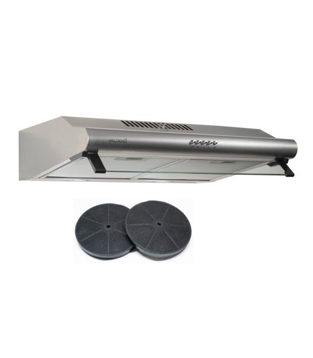 GRETA60XSFC - Hotte Casquette 60 cm INOX + 2 Filtres à charbon - Cdiscount  Electroménager