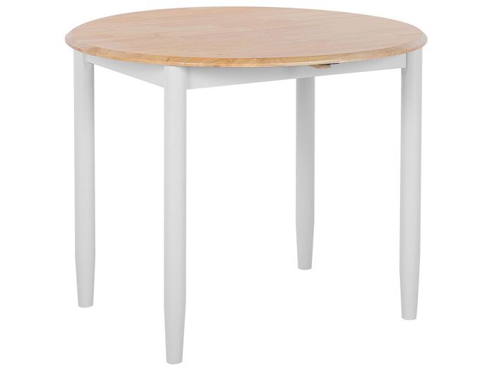 table ronde extensible en bois omaha
