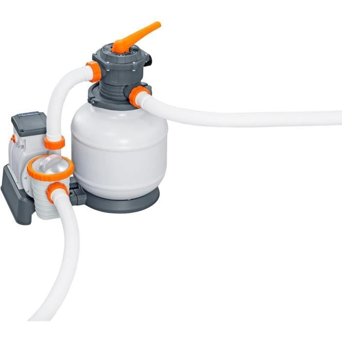 Pompe de filtration à sable + diffuseur ChemConnect™ Bestway piscines hors sol 8 327 /h - vue 2