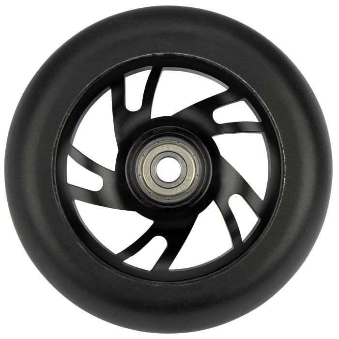 Lot De 2 Roues De Remplacement Pour Scooter Ou Chariot - 100 Mm, Noir, En PU