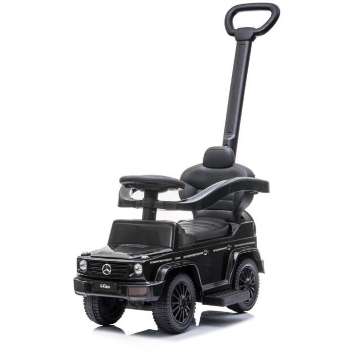 Porteur enfant Buddy Toys BPC 5288 - Mercedes G350d 3 en 1 - Dès 2 ans - Barre parentale - Klaxon - Noir