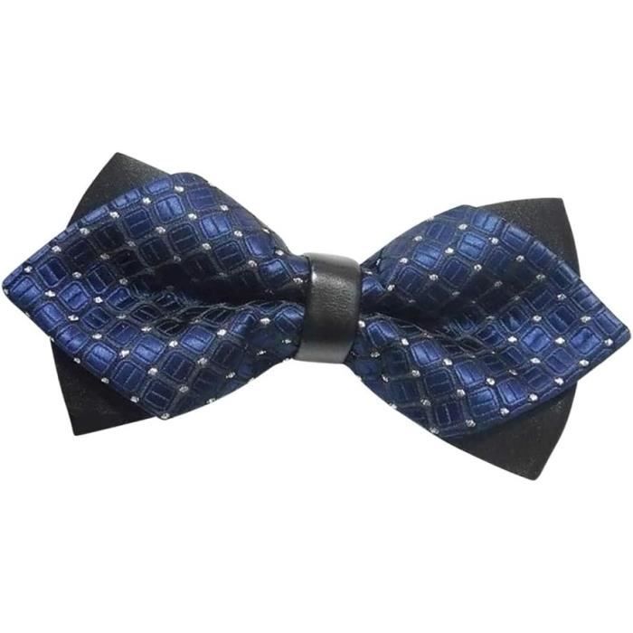 Nœud Papillon Dolce & Gabbana Bleu à Motifs - 100% Soie, Réglable, Fait En Italie