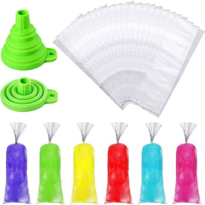 Lot 100 Filtres Jetables Papier + Entonnoir Silicone - Pour Peinture Auto, Résine, Loisirs Créatifs