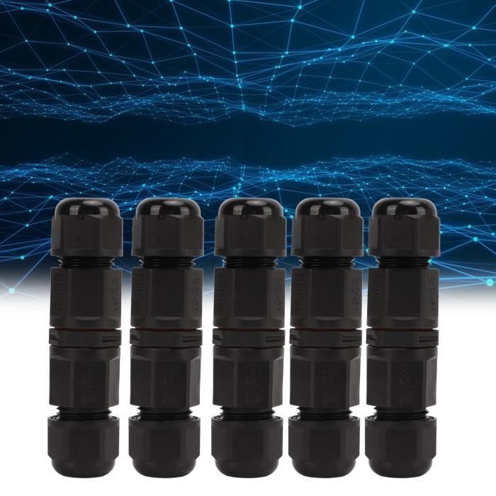 Lot De 3 Connecteurs Aviation SP17 étanches IP68 | 3 Broches, Sertissage à Vis | Pour éclairage Extérieur & Aérospatial | 500V 10A - 3