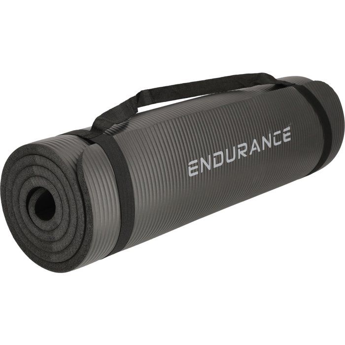 Tapis de Yoga - ENDURANCE - 4 mm - Noir