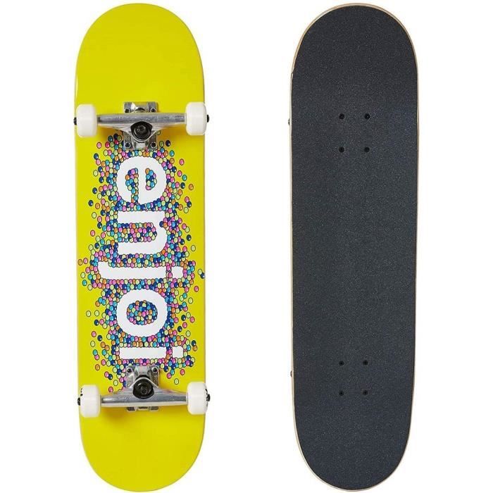 Skateboard Complet Rookie Bleu Flame - Deck érable 7 Plis, Roues 52mm - Qualité Pro