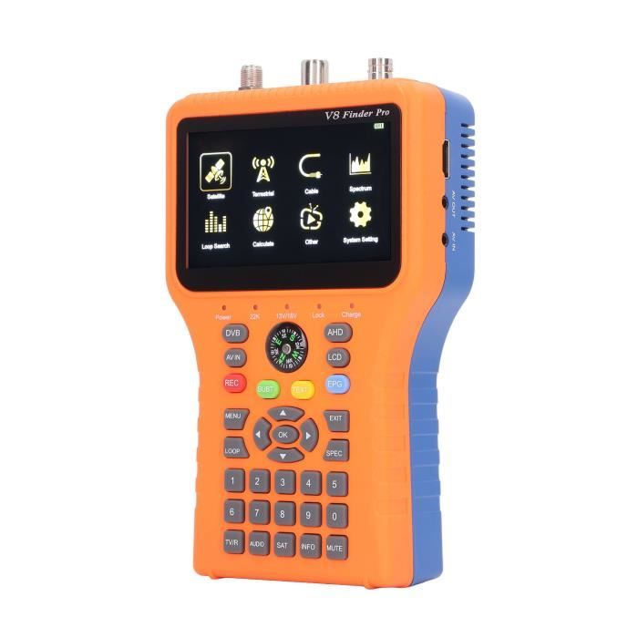 Dish Signal Finder Finder V8 FINDER PRO FTA S2X Compteur de signal avec