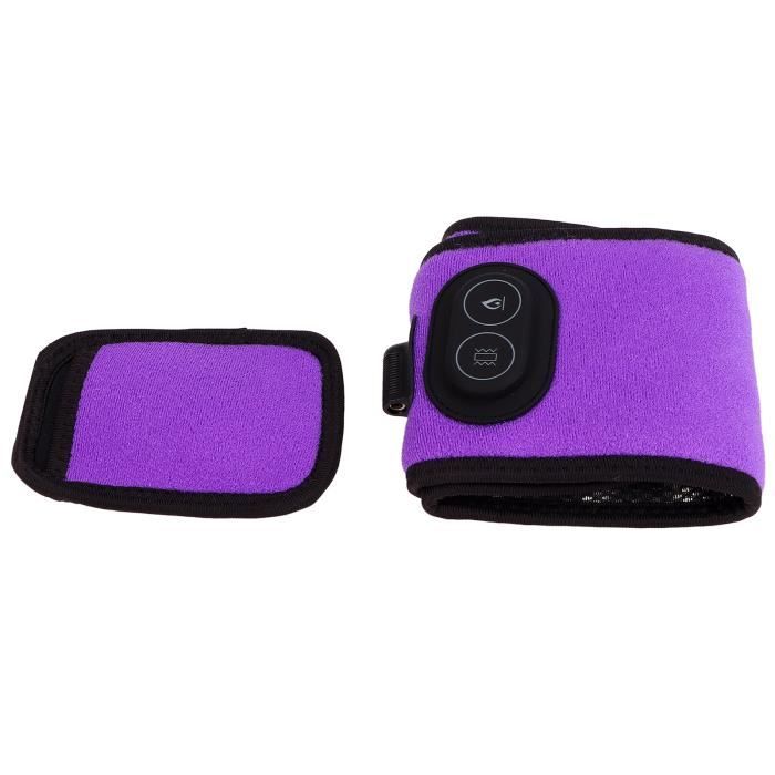 Bandage Poignet Chauffant Rechargeable – 3 Niveaux De Chaleur – Avec Massage Vibrant – Pour Sport, Bureau, Seniors – Taille Ajustable