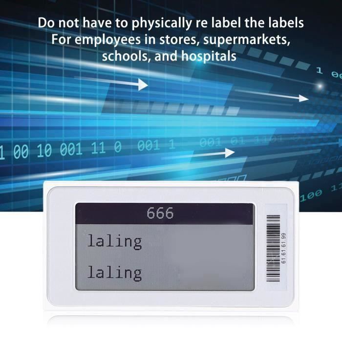 YoungBOY Affichage d'étiquette de prix électronique Étiquette de prix