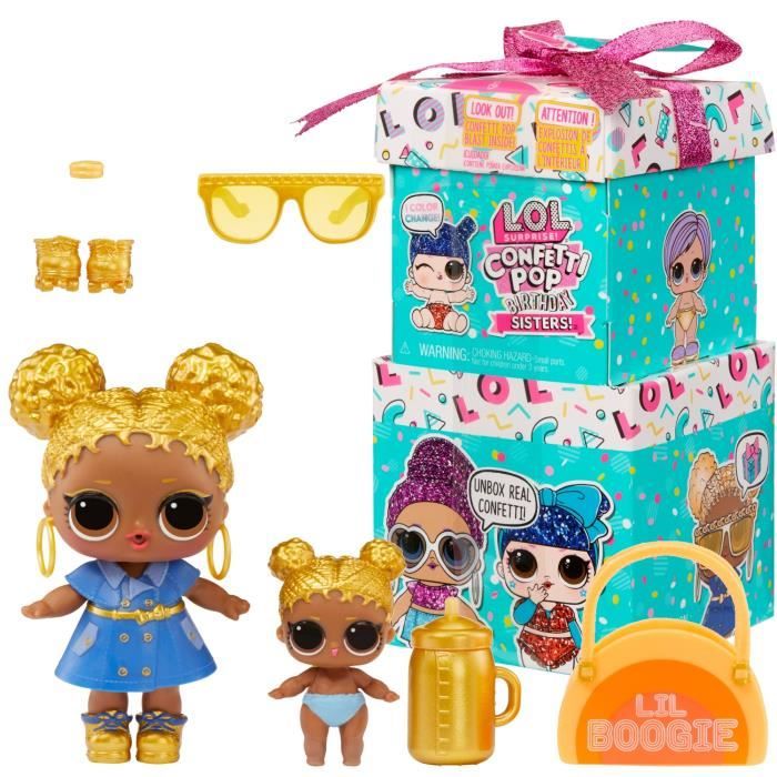 LOL Surprise Confetti Pop Birthday - Poupée Édition Limitée avec 8  Surprises Confettis dans une Boîte - Comprend une Surprise, des Vêtements  et