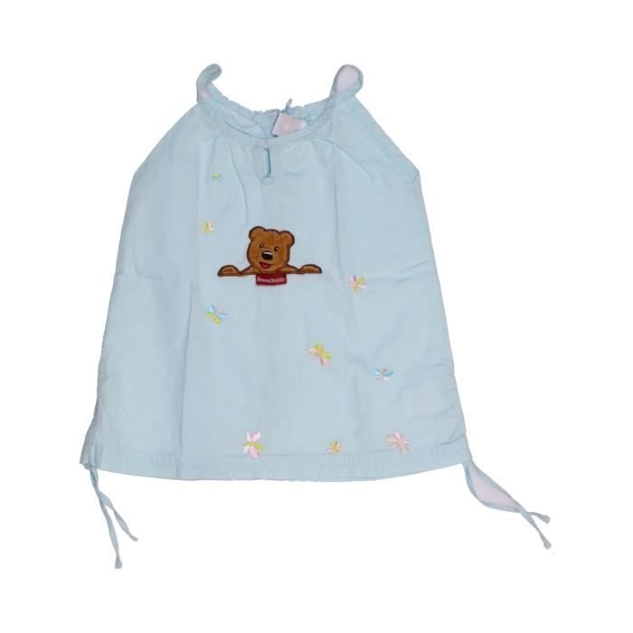 Robe Bebe Fille Bonne Nuit Les Petits 6 Mois Bleu Ete Vetement Bebe Bleu Cdiscount Pret A Porter