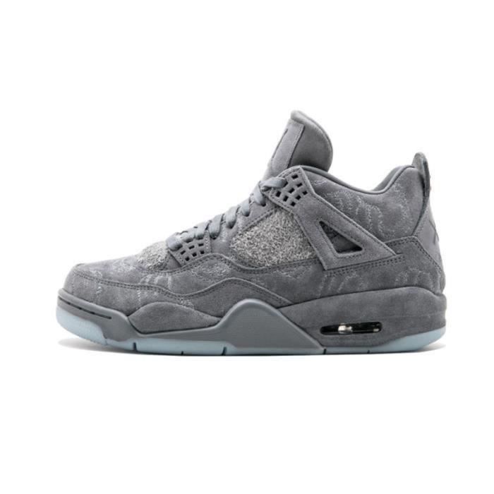 Baskets Air Jordan 4 Femme gris