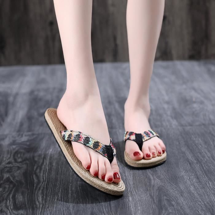 Tongs D'Été R-ISLAND Pour Femme - Confortables Pour Plage, Piscine Ou Maison