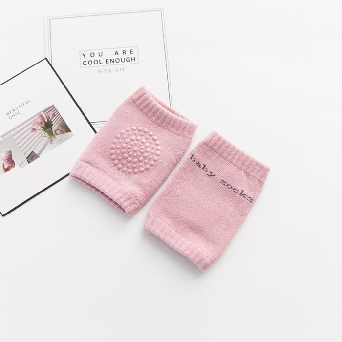 LATRAT 5 Paires De Genouillères Bébé Anti-dérapantes - Protection Pour Bébé Qui Rampent - Coton Doux 0-3 Ans