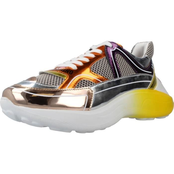 Basket Love moschino 135493 Blanc 41 LOVE MOSCHINO Femme Synthetique Lacets Blanc Cdiscount Chaussures