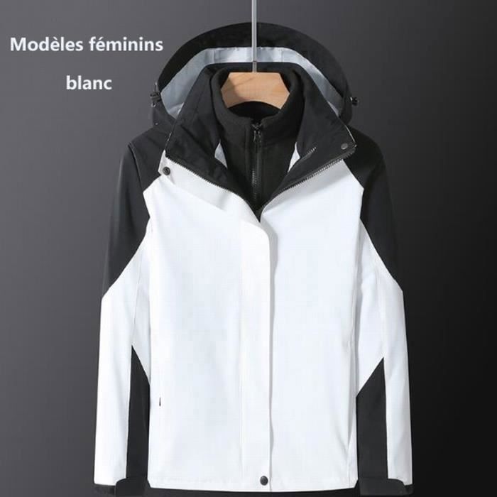 Ensemble 2 pi ces Veste de Pluie Hardshell Femme Coupe Vent et
