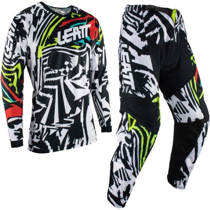 Ensemble moto enfant Leatt Ride 3.5 23 - zebra - L