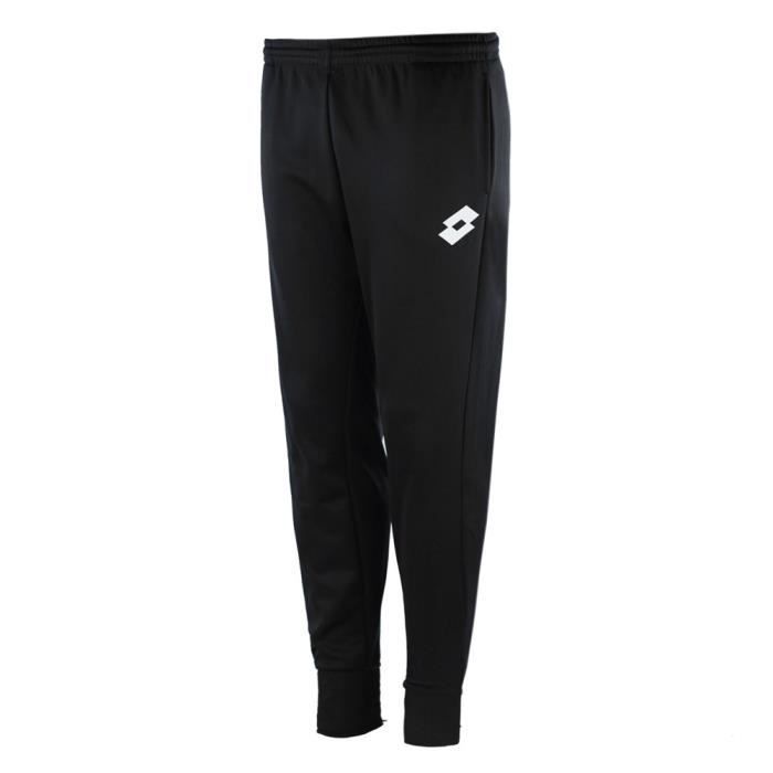 Pantalon Homme Adulte LOTTO Elite Rib PL Noir Coupe ajustee Tissu respirant Noir Cdiscount Sport