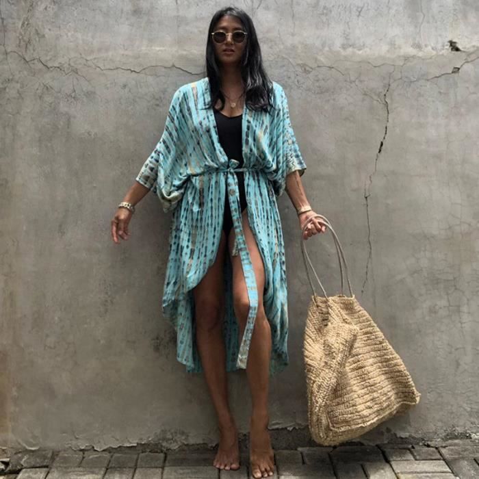 Kimono plage long cheap