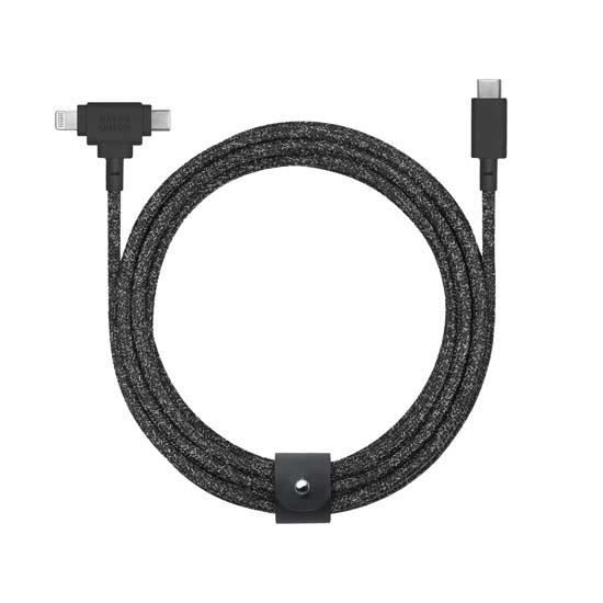 Native Union ECO Belt Câble 2-en-1 USB-C/Lightning 18 m Cosmo