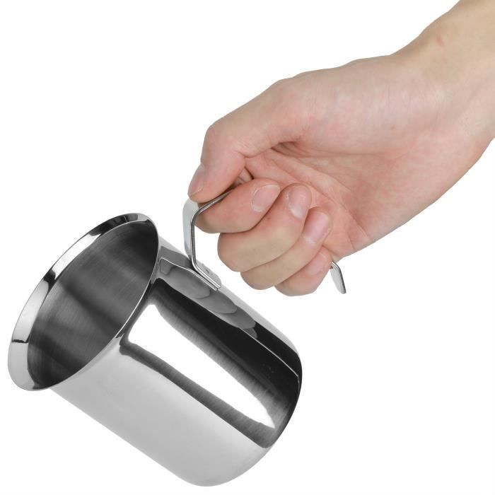 LEX Mousseur De Lait à Café Mousseur à Lait Manuel En Acier Inoxydable