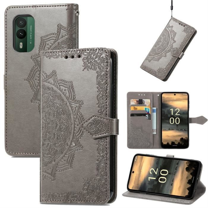 Custodia A Portafoglio Per Nokia XR21 In Pelle PU Con Protezione RFID, Chiusura Magnetica E Supporto - Verde - 3