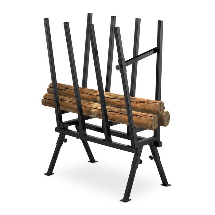 Relaxdays Chevalet De Sciage Pliable 150 Kg – Acier Galvanisé Pour Tronçonneuse & Scie – Argenté 80x80x82 Cm