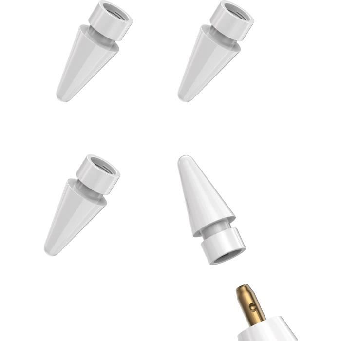 Lot De 6 Pointes De Rechange Pour Apple Pencil, Pointe Aiguille Pour IPad Pencil Avec étui, Sans Usure, Pour Apple Pencil 2e Génération/1ère Génération/USB C/Pencil Pro, IPad Pro (rose