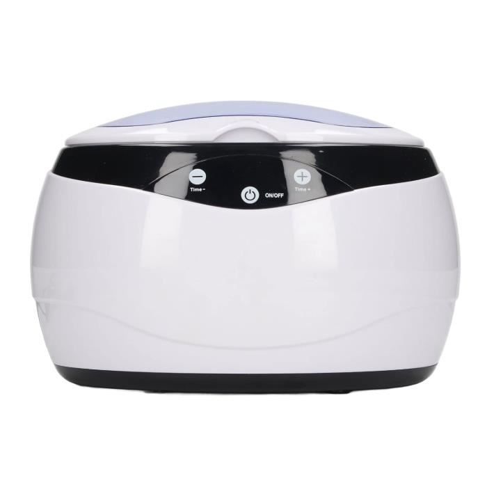Nettoyeur à Ultrasons 640 Ml - Appareil De Nettoyage Pour Lunettes Et Bijoux Nettoyeur A Ultrasons Professionnel Portable Pour Bagues Blanc