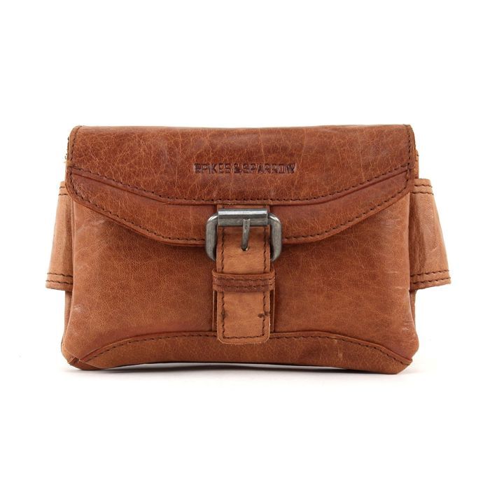 Sac Banane En Cuir Bronco Spikes & Sparrow - Couleur Cognac/marron, Style Vintage