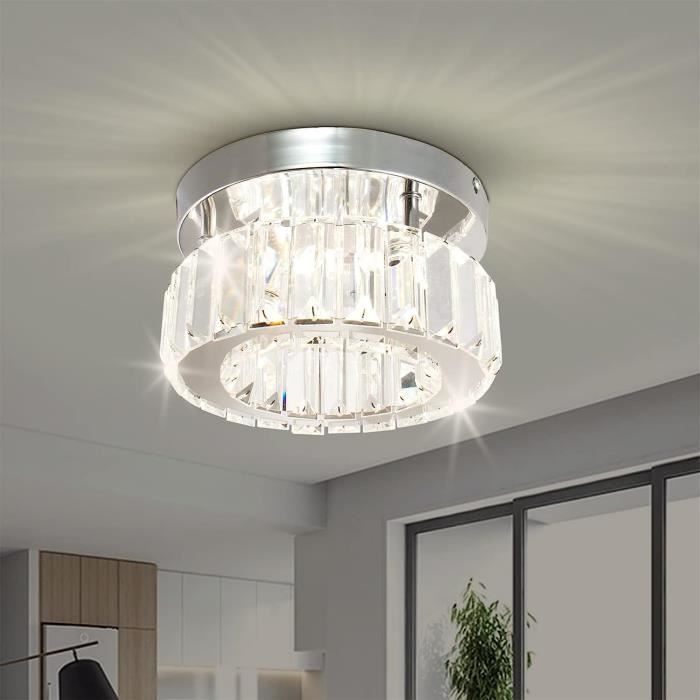 Plafonnier Industriel Semi-encastré, Abat-jour De Lustre En Verre Transparent, éclairage De