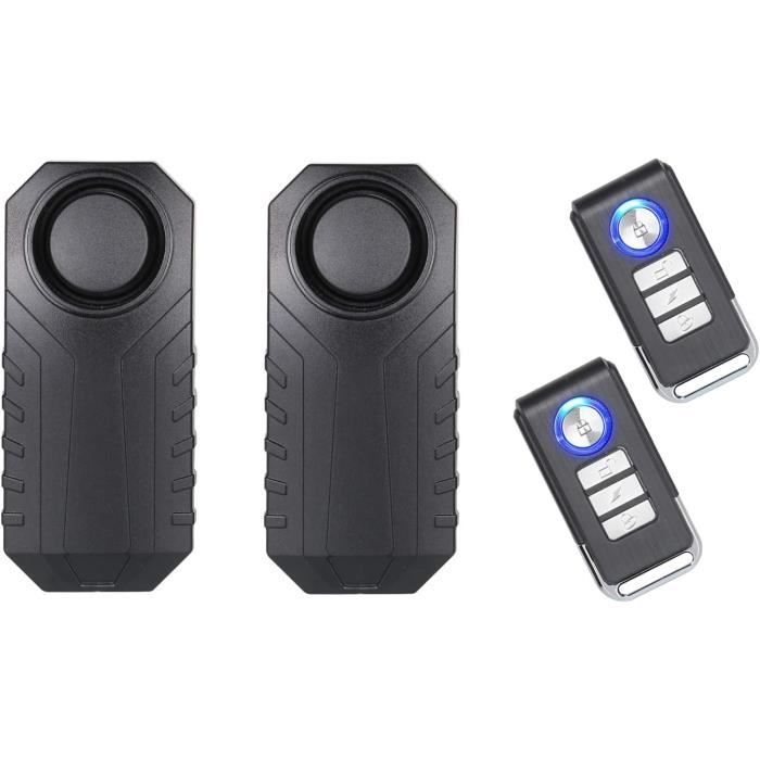 Alarme Antivol Vélo/moto Sans Fil 113 DB - Détection Vibration, Télécommande - Étanche IP55 - Pour Vélo, Scooter, Porte, Voiture - 11