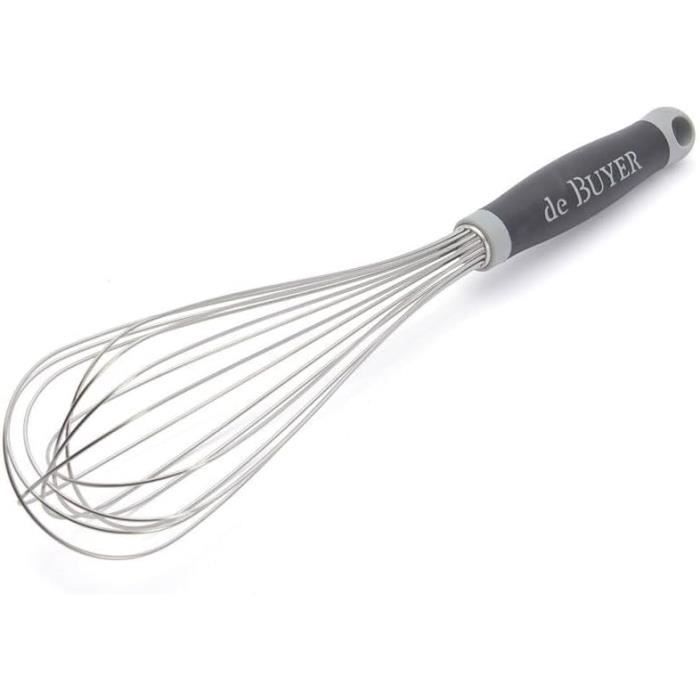 Fouet Cuisine Acier Inoxydable Fouet Patisserie Professionnel Ustensile Cuisine Ballon Fouet Batteur Manuel à Oufs Pour Mélanger Fouetter Battre En Remuant, 3 Pack 8 10 12