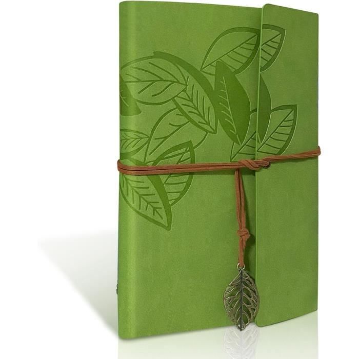 Carnet De Notes - PU - Bleu - Cuir Synthétique - Feuilles Mobiles