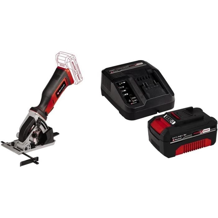 Einhell Mini Scie circulaire 89mm sans fil TECS 1889 LiSolo Power X