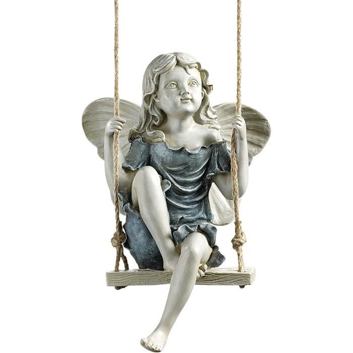 Design Toscano Wandskulptur 'Brianna, Die Sommerbrisen-Fee' – Handbemalt, Aus Designerharz