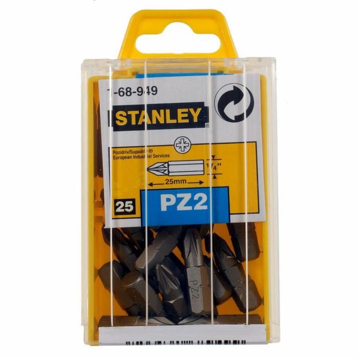 Embouts de vissage STANLEY PZ2 25mm 25 embouts 14'' standard - vue 1