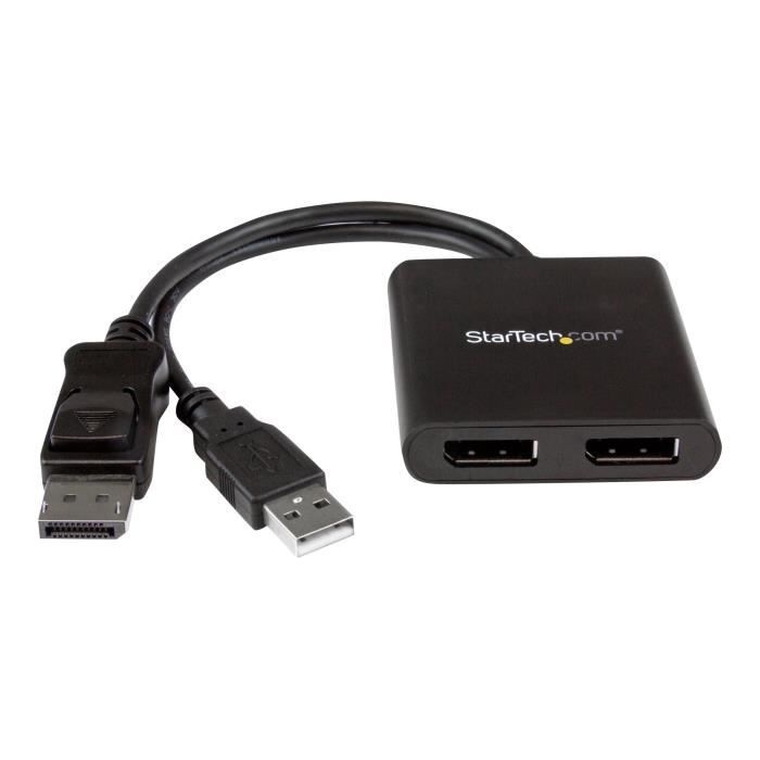 StarTech.com DisplayPort to DP Multi Monitor Splitter 2-Port MST Hub Répartiteur video 2 x DisplayPort Ordinateur de bureau